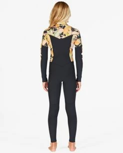 New 🛒 Billabong 👧 Girls' 3/2 Salty Dayz Chest ZipFull Wetsuit JUNGLE NIGHT 🎁 -Womens-Collection-Adventure-Division Sales abgw100100 billabongw kyg6 bck1 1
