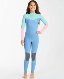 Outlet 🎁 Billabong 👧 Girls' 3/2 Synergy Back Zip Full Wetsuit SURFSIDE ✨ -Womens-Collection-Adventure-Division Sales abgw100106 billabongw ssd frt1 1