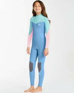 Outlet 🎁 Billabong 👧 Girls' 3/2 Synergy Back Zip Full Wetsuit SURFSIDE ✨ -Womens-Collection-Adventure-Division Sales abgw100106 billabongw ssd sd1 1