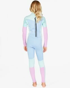 Buy 🔔 Billabong 👧 Girls' 4/3 Synergy Back Zip Full Wetsuit BLACK TIE DYE 🤩 -Womens-Collection-Adventure-Division Sales abgw100108 billabongw icr bck1 1