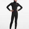 Best Pirce 😉 Billabong 👧 Girls' 5/4 Synergy Chest Zip Hooded Full Wetsuit WILD BLACK 🤩
