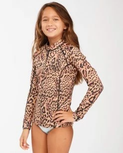 Outlet ✔️ Billabong 1mm 👧 Girls' Peeky Wetsuit Jacket ANIMAL 😀 -Womens-Collection-Adventure-Division Sales abgw800100 billabongw ani sd1 1