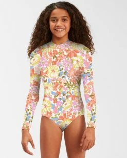Best Sale ⭐ Billabong 👧 Girls' Windsong Long Sleeve 🩱 Swimsuit MULTI 😍 -Womens-Collection-Adventure-Division Sales abgwr00136 billabongw mul frt1 1