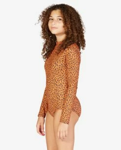 Best reviews of ⭐ Billabong 👧 Girls' Wildflower Long Sleeve 🩱 Swimsuit DESERT CLAY 🥰 -Womens-Collection-Adventure-Division Sales abgwr00151 billabongw clv0 sd1 1