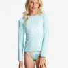 Best Sale ⭐ Billabong Girl's 4-16 Core Surfdaze UPF 50 Long Sleeve Rashguard BRIGHT ORCHID 💯