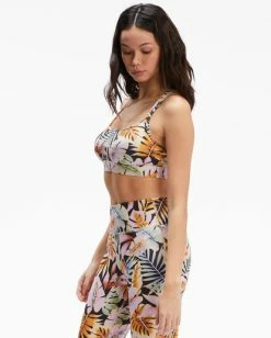 Discount 👏 Billabong Paradise Strappy Sports Bra BLACK PEBBLE ⭐ -Womens-Collection-Adventure-Division Sales abjbr00102 billabongw bpb sd1 1