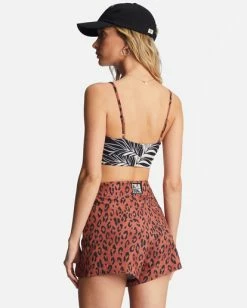 Flash Sale 😀 Billabong Spotted In Paradise 3" Boardshorts BLACK PEBBLE 🧨 -Womens-Collection-Adventure-Division Sales abjbs00146 billabongw bpb bck1 1