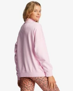 Best Sale ✔️ Billabong A/Div Canyon Mock Neck Sweatshirt LAVENDER FIELD 🧨 -Womens-Collection-Adventure-Division Sales abjft00293 billabongw mgr0 bck1 1