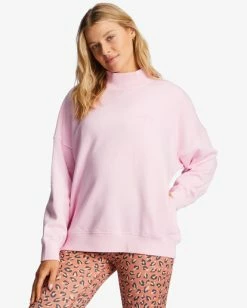 Best Sale ✔️ Billabong A/Div Canyon Mock Neck Sweatshirt LAVENDER FIELD 🧨 -Womens-Collection-Adventure-Division Sales abjft00293 billabongw mgr0 frt1 1