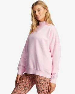 Best Sale ✔️ Billabong A/Div Canyon Mock Neck Sweatshirt LAVENDER FIELD 🧨 -Womens-Collection-Adventure-Division Sales abjft00293 billabongw mgr0 sd1 1