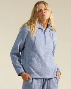 Flash Sale 😉 Billabong A/Div Highway Half-Zip Hoodie HEATHER OATMEAL 👏 -Womens-Collection-Adventure-Division Sales abjft00295 billabongw pmk0 frt2 1