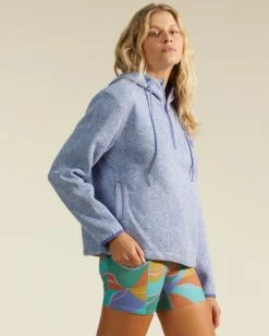 Flash Sale 😉 Billabong A/Div Highway Half-Zip Hoodie HEATHER OATMEAL 👏 -Womens-Collection-Adventure-Division Sales abjft00295 billabongw pmk0 sd1 1