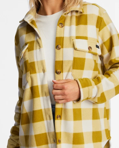 Cheap 🔥 Billabong A/Div Forge Fleece Flannel Shacket WHITE/BLACK 🎉 8 Cheap 🔥 Billabong A/Div Forge Fleece Flannel Shacket WHITE/BLACK 🎉 - Image 8