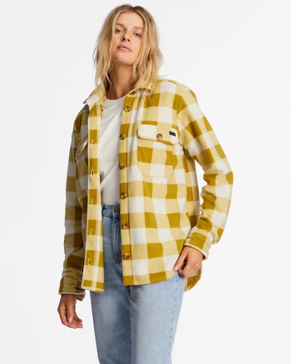 Cheap 🔥 Billabong A/Div Forge Fleece Flannel Shacket WHITE/BLACK 🎉 5 Cheap 🔥 Billabong A/Div Forge Fleece Flannel Shacket WHITE/BLACK 🎉 - Image 5