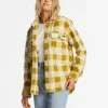 Cheap 🔥 Billabong A/Div Forge Fleece Flannel Shacket WHITE/BLACK 🎉