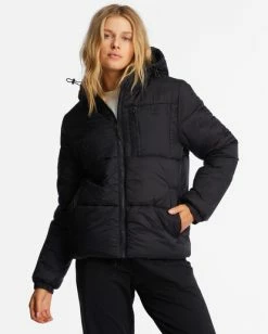 Outlet ⭐ Billabong A/Div Transport Puffer 3 Hooded Zip-Up Jacket BLUE MOUNTAIN 🧨 22 Outlet ⭐ Billabong A/Div Transport Puffer 3 Hooded Zip-Up Jacket BLUE MOUNTAIN 🧨 -Womens-Collection-Adventure-Division Sales abjjk00167 billabongw blk frt1 1