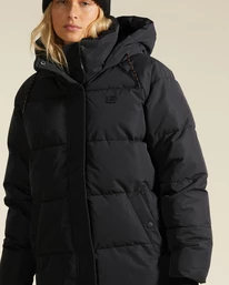 New โ๏ธ Billabong A/Div Artic Shores Hooded Puffer Jacket BLACK ๐ 6 New โ๏ธ Billabong A/Div Artic Shores Hooded Puffer Jacket BLACK ๐ - Image 6