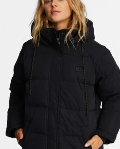New โ๏ธ Billabong A/Div Artic Shores Hooded Puffer Jacket BLACK ๐ 30 New โ๏ธ Billabong A/Div Artic Shores Hooded Puffer Jacket BLACK ๐ -Womens-Collection-Adventure-Division Sales abjjk00169 billabongw blk dtl2 1