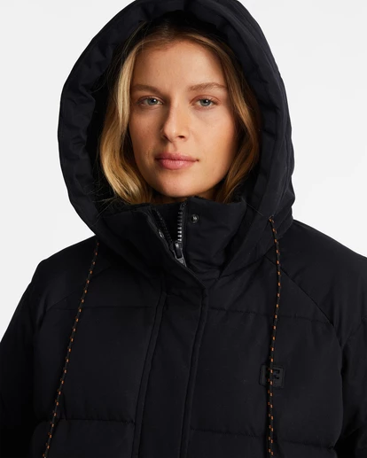 New โ๏ธ Billabong A/Div Artic Shores Hooded Puffer Jacket BLACK ๐ 16 New โ๏ธ Billabong A/Div Artic Shores Hooded Puffer Jacket BLACK ๐ - Image 16