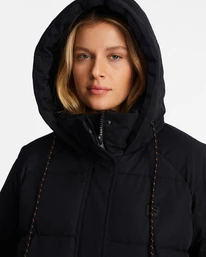 New โ๏ธ Billabong A/Div Artic Shores Hooded Puffer Jacket BLACK ๐ 8 New โ๏ธ Billabong A/Div Artic Shores Hooded Puffer Jacket BLACK ๐ - Image 8