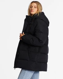 New โ๏ธ Billabong A/Div Artic Shores Hooded Puffer Jacket BLACK ๐ 4 New โ๏ธ Billabong A/Div Artic Shores Hooded Puffer Jacket BLACK ๐ - Image 4