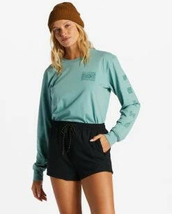 Brand new 👏 Billabong A/Div Relaxed Adventure Shorts SWEET MOSS ❤️ -Womens-Collection-Adventure-Division Sales abjns00193 billabongw blk frt1 1