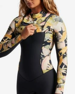 New 😀 Billabong 4/3 Salty Dayz Chest Zip Full Wetsuit PARADISE BLACK ❤️ -Womens-Collection-Adventure-Division Sales abjw100122 billabongw kyg6 dtl1 1