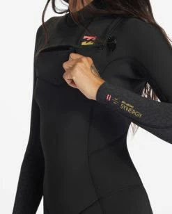 Cheapest ✨ Billabong 4/3 Synergy Chest Zip Full Wetsuit MARINE ⌛ -Womens-Collection-Adventure-Division Sales abjw100130 billabongw kyh6 dtl1 1