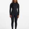 Cheap 👍 Billabong 3/2 Salty Dayz Natural Chest Zip Wetsuit BLACK TIDE ⌛