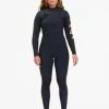 Cheap 🧨 Billabong 4/3 Salty Dayz Natural Chest Zip Wetsuit BLACK TIDE 😍