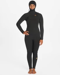 Best deal ⌛ Billabong 5/4 Synergy Hooded Chest Zip Full Wetsuit MARINE 💯