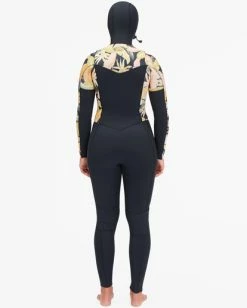 Best deal 🎁 Billabong 4/3 Salty Dayz Hooded Full Wetsuit JUNGLE NIGHT ⌛ -Womens-Collection-Adventure-Division Sales abjw200103 billabongw kyg6 bck1 1
