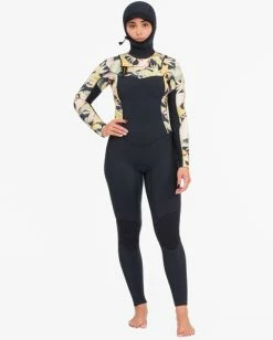 Best deal 🎁 Billabong 4/3 Salty Dayz Hooded Full Wetsuit JUNGLE NIGHT ⌛ -Womens-Collection-Adventure-Division Sales abjw200103 billabongw kyg6 frt2 1