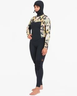 Best deal 🎁 Billabong 4/3 Salty Dayz Hooded Full Wetsuit JUNGLE NIGHT ⌛ -Womens-Collection-Adventure-Division Sales abjw200103 billabongw kyg6 sd1 1