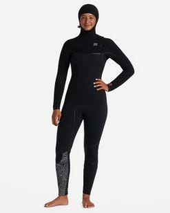 Outlet 🧨 Billabong 5/4 Furnace Chest Zip Hooded Wetsuit MIDNIGHT TRAILS 🧨 -Womens-Collection-Adventure-Division Sales abjw200104 billabongw kvj6 frt2 1