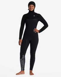 Best reviews of 🔔 Billabong 6/5 Furnace Chest Zip Hooded Wetsuit MIDNIGHT TRAILS 💯