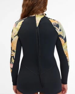 Hot Sale 🔔 Billabong 2/2 Spring Fever Long Sleeve Spring Suit JUNGLE NIGHT ⌛ -Womens-Collection-Adventure-Division Sales abjw400101 billabongw kyg6 dtl2 1