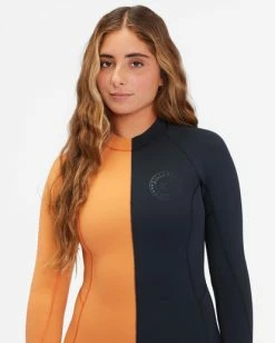 Best deal ⌛ Billabong 2/2 Spring Fever Back Zip Long Sleeve Spring Suit CANYON BLACK ✨ -Womens-Collection-Adventure-Division Sales abjw400112 billabongw xcck dtl1 1