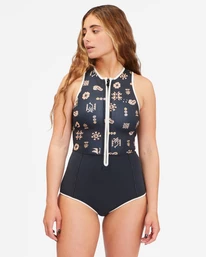 Brand new ⭐ Billabong 1/1 Sol Sistah Shorty Spring Suit PARADISE STRIPE 👏