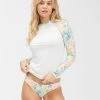 Buy 🎁 Billabong Sweet Tropics Long Sleeve Rashguard SALT CRYSTAL 🥰