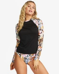 Deals 🤩 Billabong Postcards From Paradise Long Sleeve Rashguard BLACK PEBBLE 🔥 12 Deals 🤩 Billabong Postcards From Paradise Long Sleeve Rashguard BLACK PEBBLE 🔥 -Womens-Collection-Adventure-Division Sales abjwr00156 billabongw bpb frt1 1