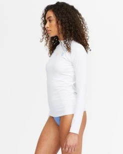 Top 10 😉 Billabong Core Mock Neck Long Sleeve Rashguard WHITE 😍 21 Top 10 😉 Billabong Core Mock Neck Long Sleeve Rashguard WHITE 😍 -Womens-Collection-Adventure-Division Sales abjwr00169 billabongw wht sd1 1