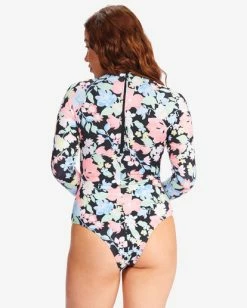 Top 10 🤩 Billabong Feelin Tropical Mock Neck Long Sleeve 🩱 Swimsuit MULTI ✔️ -Womens-Collection-Adventure-Division Sales abjwr00187 billabongw mul btm2 1