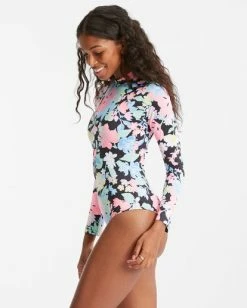 Top 10 🤩 Billabong Feelin Tropical Mock Neck Long Sleeve 🩱 Swimsuit MULTI ✔️ -Womens-Collection-Adventure-Division Sales abjwr00187 billabongw mul sd1 1