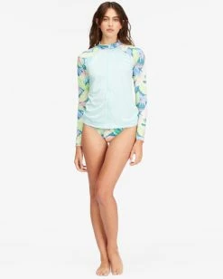 Promo 👏 Billabong Core Long Sleeve Zip-Up Rashguard BLACK 👏 -Womens-Collection-Adventure-Division Sales abjwr00201 billabongw bke0 frt9 1