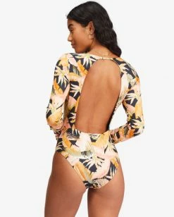 New 🔥 Billabong Wave Tribe Long Sleeve 🩱 Swimsuit JUNGLE NIGHT 🤩 -Womens-Collection-Adventure-Division Sales abjwr00204 billabongw kvd0 bck1 1