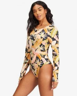 New 🔥 Billabong Wave Tribe Long Sleeve 🩱 Swimsuit JUNGLE NIGHT 🤩 -Womens-Collection-Adventure-Division Sales abjwr00204 billabongw kvd0 sd1 1