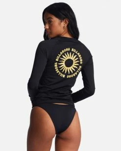 Flash Sale 🌟 Billabong Sol Searcher Long Sleeve UPF 50 Rashguard PURE AQUA 🎉 -Womens-Collection-Adventure-Division Sales abjwr00218 billabongw bpb bck1 1