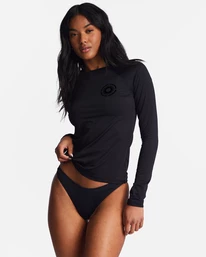 Flash Sale 🌟 Billabong Sol Searcher Long Sleeve UPF 50 Rashguard PURE AQUA 🎉