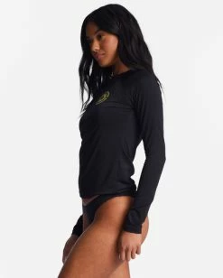 Flash Sale 🌟 Billabong Sol Searcher Long Sleeve UPF 50 Rashguard PURE AQUA 🎉 -Womens-Collection-Adventure-Division Sales abjwr00218 billabongw bpb sd1 1